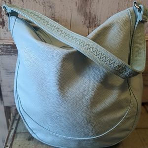 Jewell by Thirty-one light powder blue faux leather stitched strap NWOT